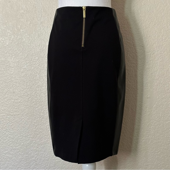 Michael Kors Faux Leather Panel Skirt - Picture 5 of 7